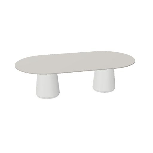 DORIA Konferenztisch | 2200-4140 mm, oval, Säule