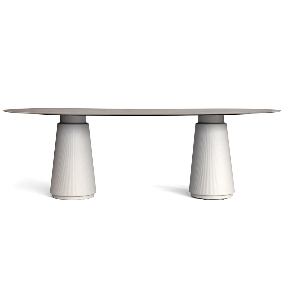 DORIA Konferenztisch | 2200-4140 mm, oval, Säule