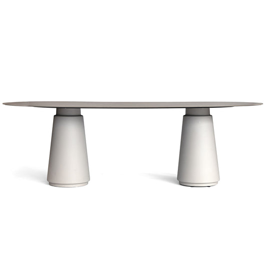 DORIA Konferenztisch | 2200-4140 mm, oval, Säule