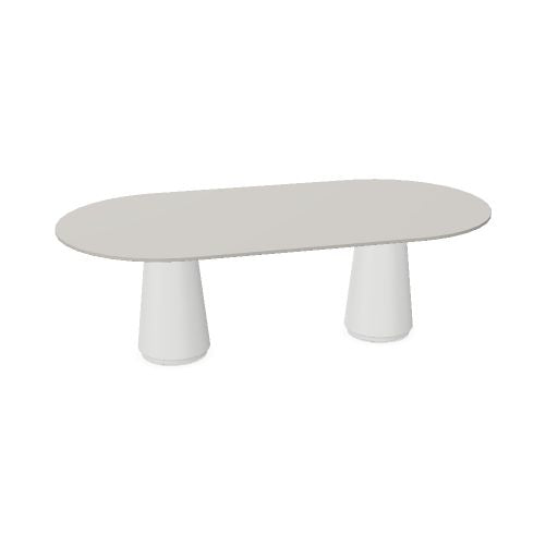 DORIA Konferenztisch | 2200-4140 mm, oval, Säule