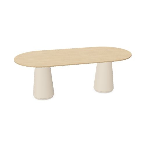 DORIA Konferenztisch | 2200-4140 mm, oval, Säule