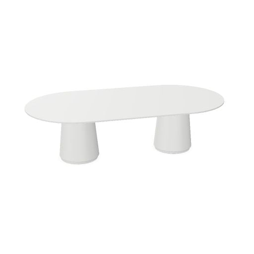 DORIA Konferenztisch | 2200-4140 mm, oval, Säule