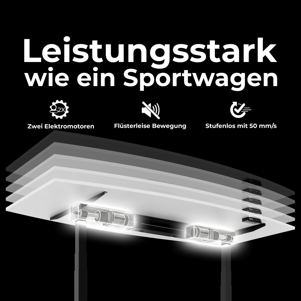 DRIVE 2-Motoren-Konferenztisch | Bootsform, 1800 - 2400 mm (6 - 10 Personen), elektrisch höhenverstellbar, Kabelklappe optional, Bernsteineiche - 5 Lightbox Main Image