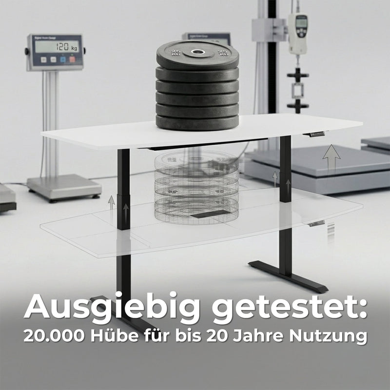 DRIVE 2-Motoren-Konferenztisch | Bootsform, 1800 - 2400 mm (6 - 10 Personen), elektrisch höhenverstellbar, Kabelklappe optional, Bernsteineiche - 11 Main Image