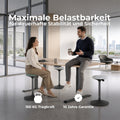 DRIVE 2-Motoren-Konferenztisch | Bootsform, 1800 - 2400 mm (6 - 10 Personen), elektrisch höhenverstellbar, Kabelklappe optional, Nussbaum - 11 Thumbnail Image