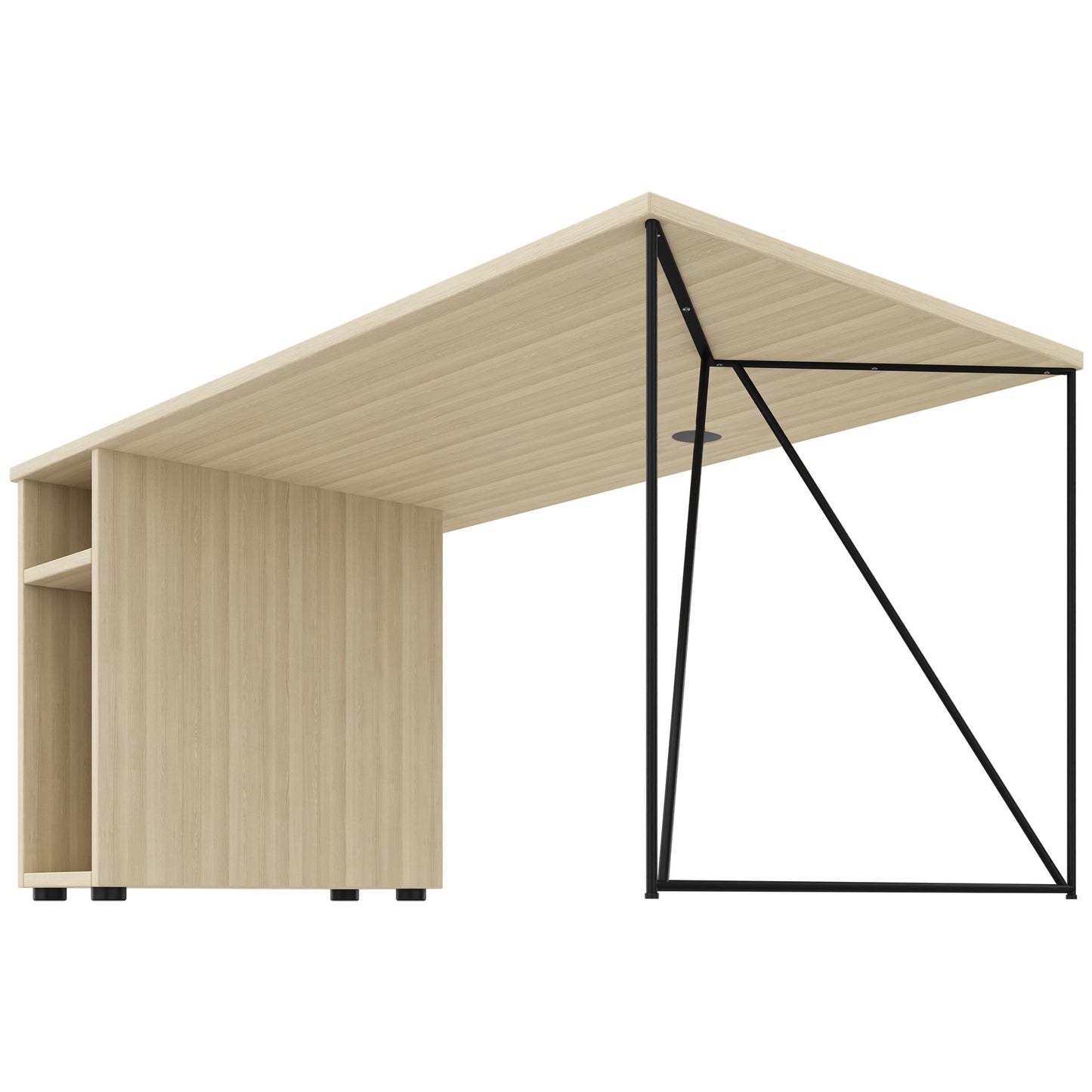 AIR Bureau | 1600 - 1800 mm, compartiment informatique, cendres de sable