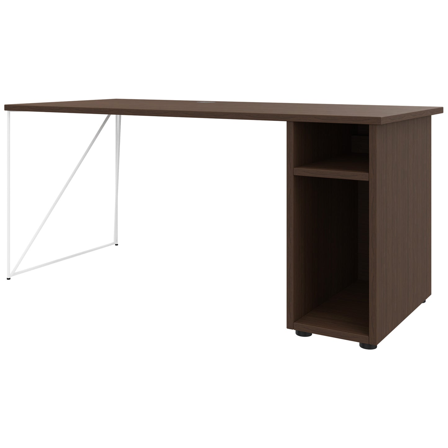 AIR desk | 1600 - 1800 mm, computer compartment, walnut