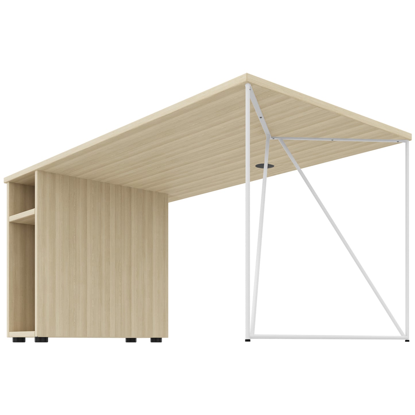 AIR Bureau | 1600 - 1800 mm, compartiment informatique, cendres de sable