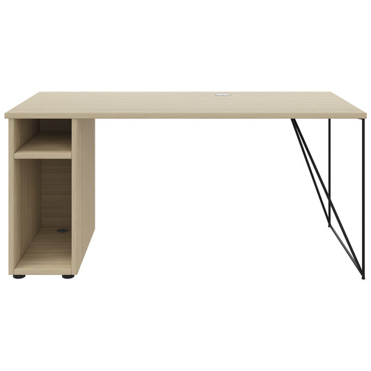 AIR desk | 1600 - 1800 mm, computer compartment, sand ash