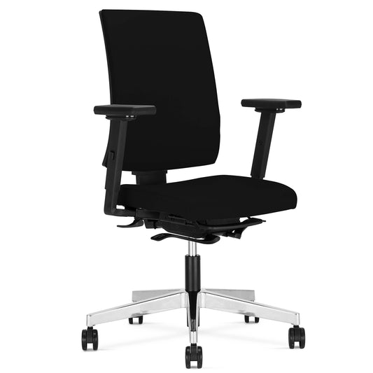 Chaise de bureau pivotante NowyStyl NAVIGO | Accoudoir 2D, entièrement rembourré