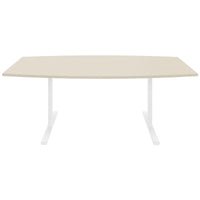 T-EASY conference table | 2000 x 1000 mm (6 - 8 people), boat shape, maple