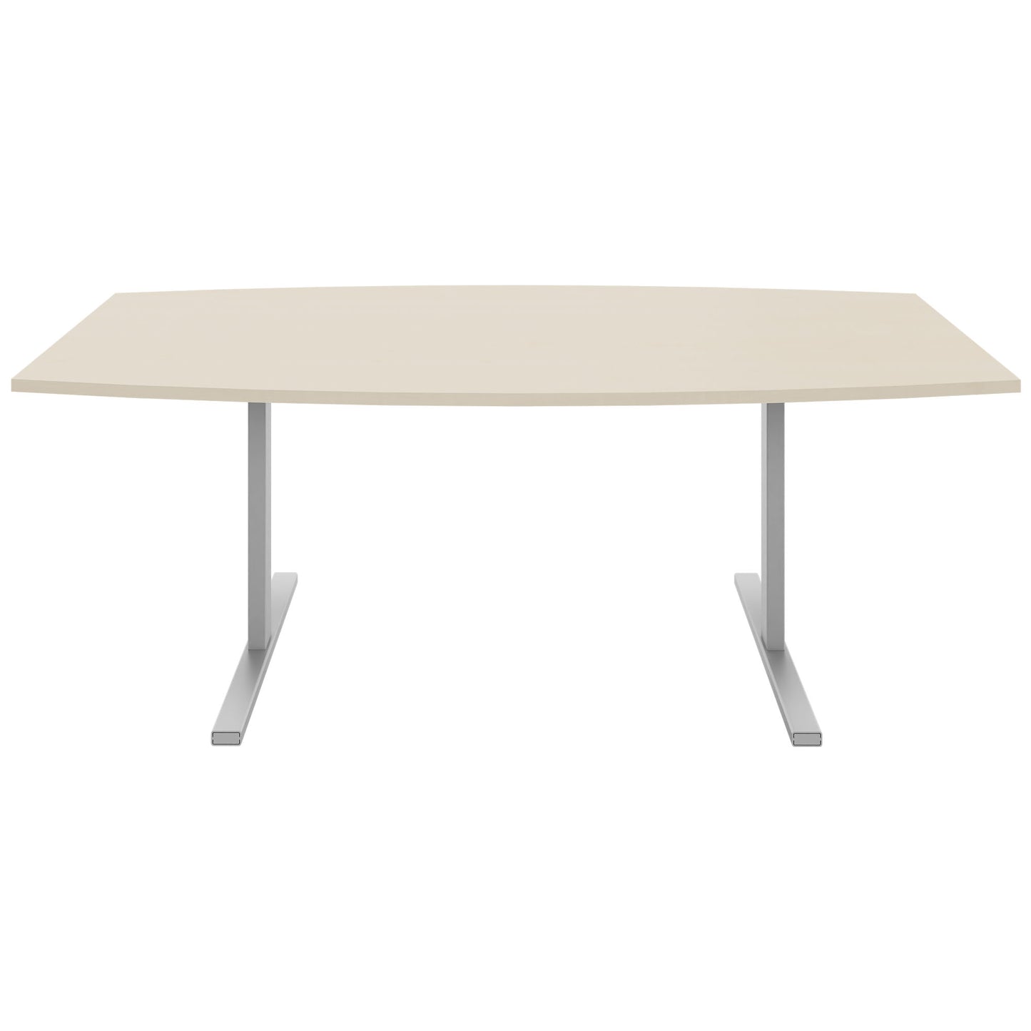 T-EASY conference table | 2000 x 1000 mm (6 - 8 people), boat shape, maple