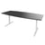 T-EASY conference table | 2000 x 1000 mm (6 - 8 people), boat shape, electrified, anthracite