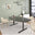 T-EASY conference table | 2000 x 1000 mm (6 - 8 people), boat shape, electrified, anthracite