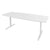 T-EASY Conference table | 2000 x 1000 mm (6 - 8 people), boat shape, electrified, white