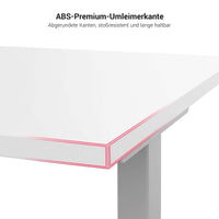 T-EASY Konferenztisch | 2400 x 1200 mm (6 - 10 Personen), Bootsform, elektrifiziert, Anthrazit