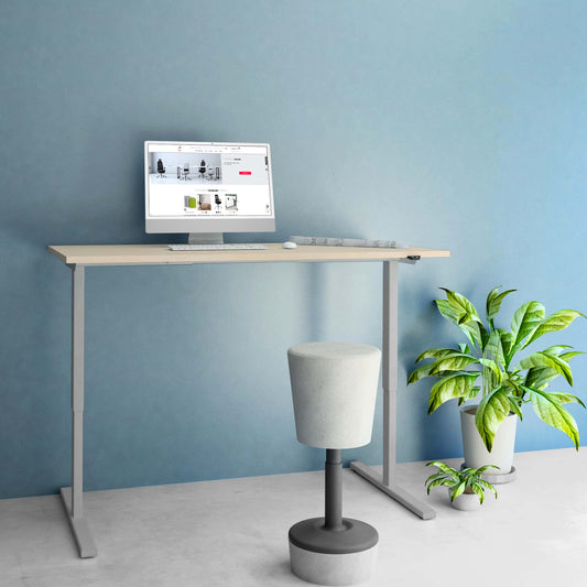 EASY 2-motor desk | 1200 - 1800 mm, electrically height adjustable, maple