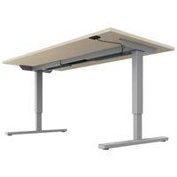 EASY 2-motor desk | 1200 - 1800 mm, electrically height adjustable, maple