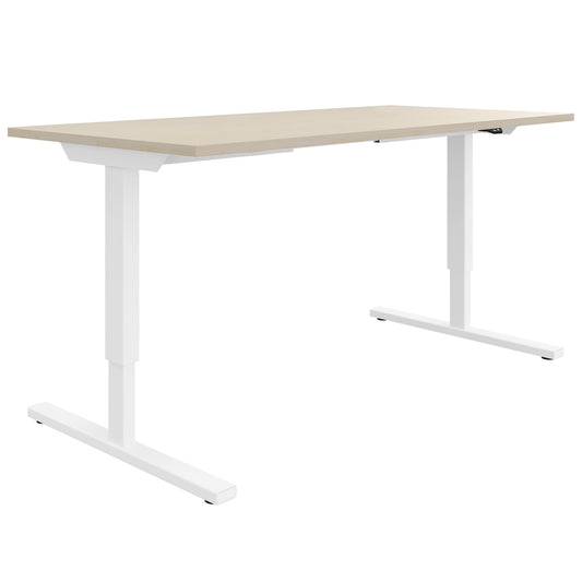 EASY 2-motor desk | 1200 - 1800 mm, electrically height adjustable, maple