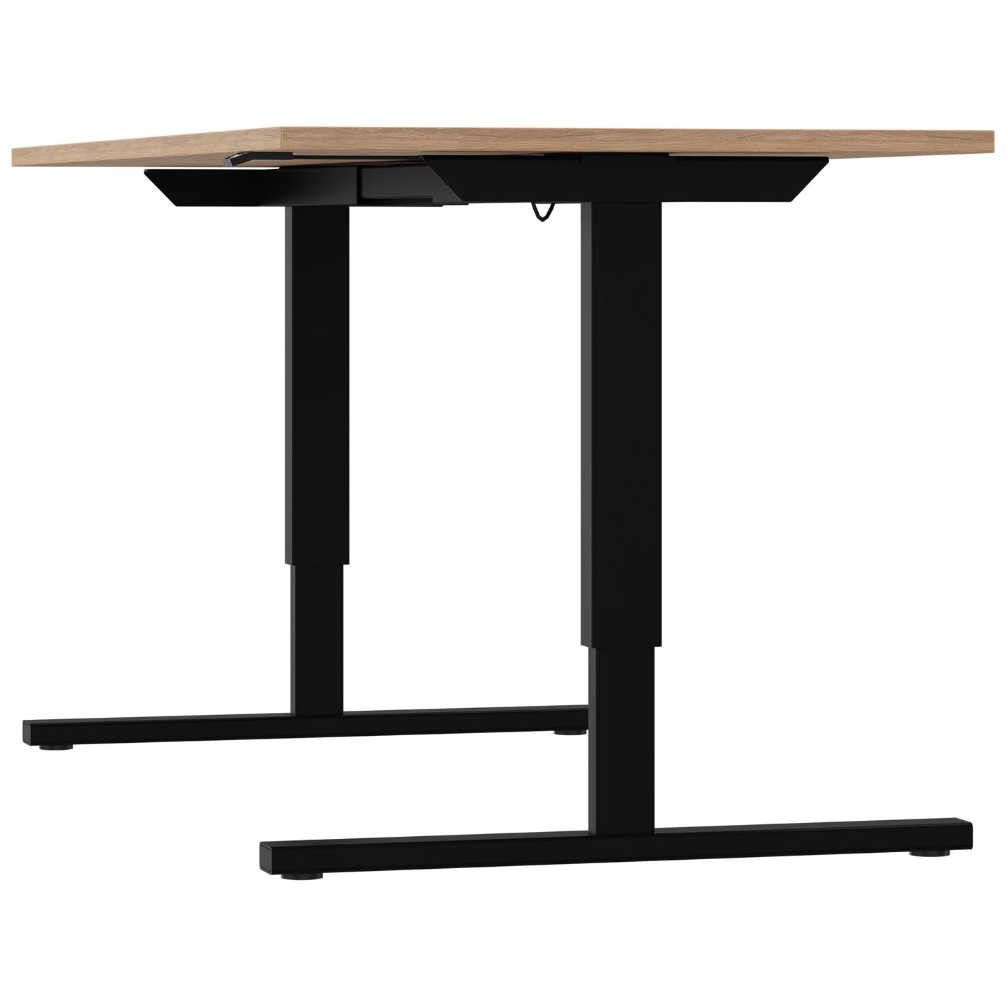 EASY 2-motor desk | 1200 - 1800 mm, electrically height adjustable, amber oak