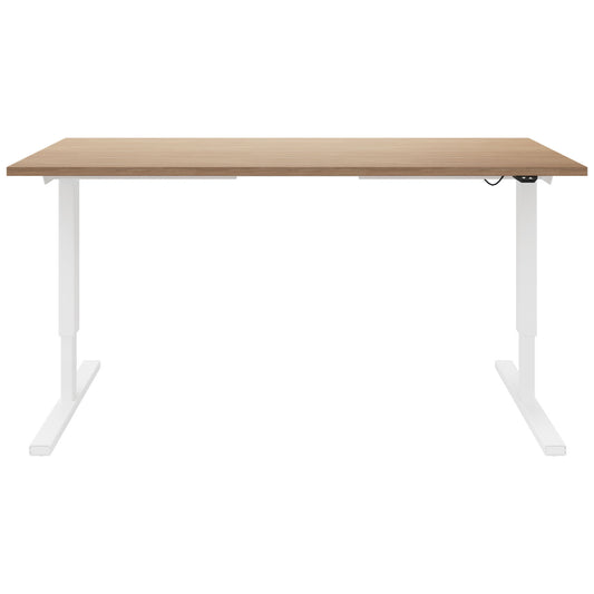 EASY 2-motor desk | 1200 - 1800 mm, electrically height adjustable, amber oak