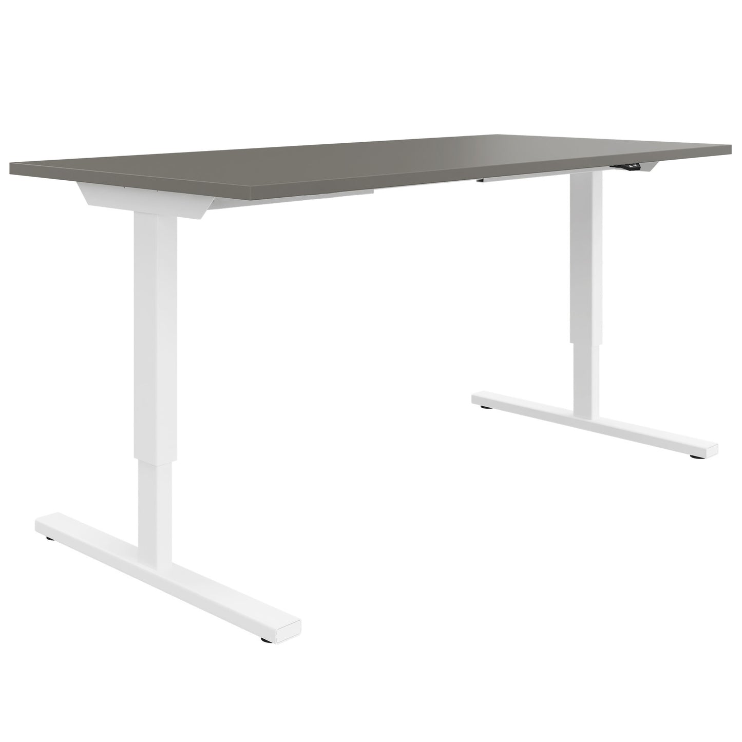 Bureau EASY à 2 moteurs | 1200 - 1800 mm, réglable en hauteur électriquement, gris Cubanit