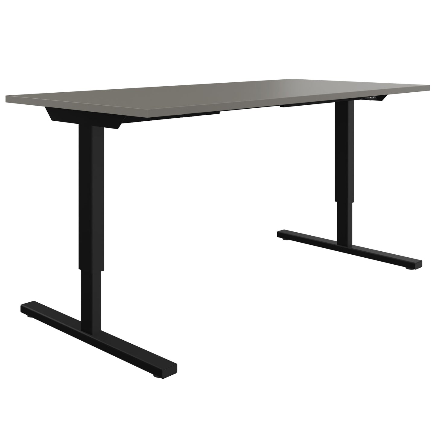 EASY 2-motor desk | 1200 - 1800 mm, electrically height adjustable, Cubanit gray