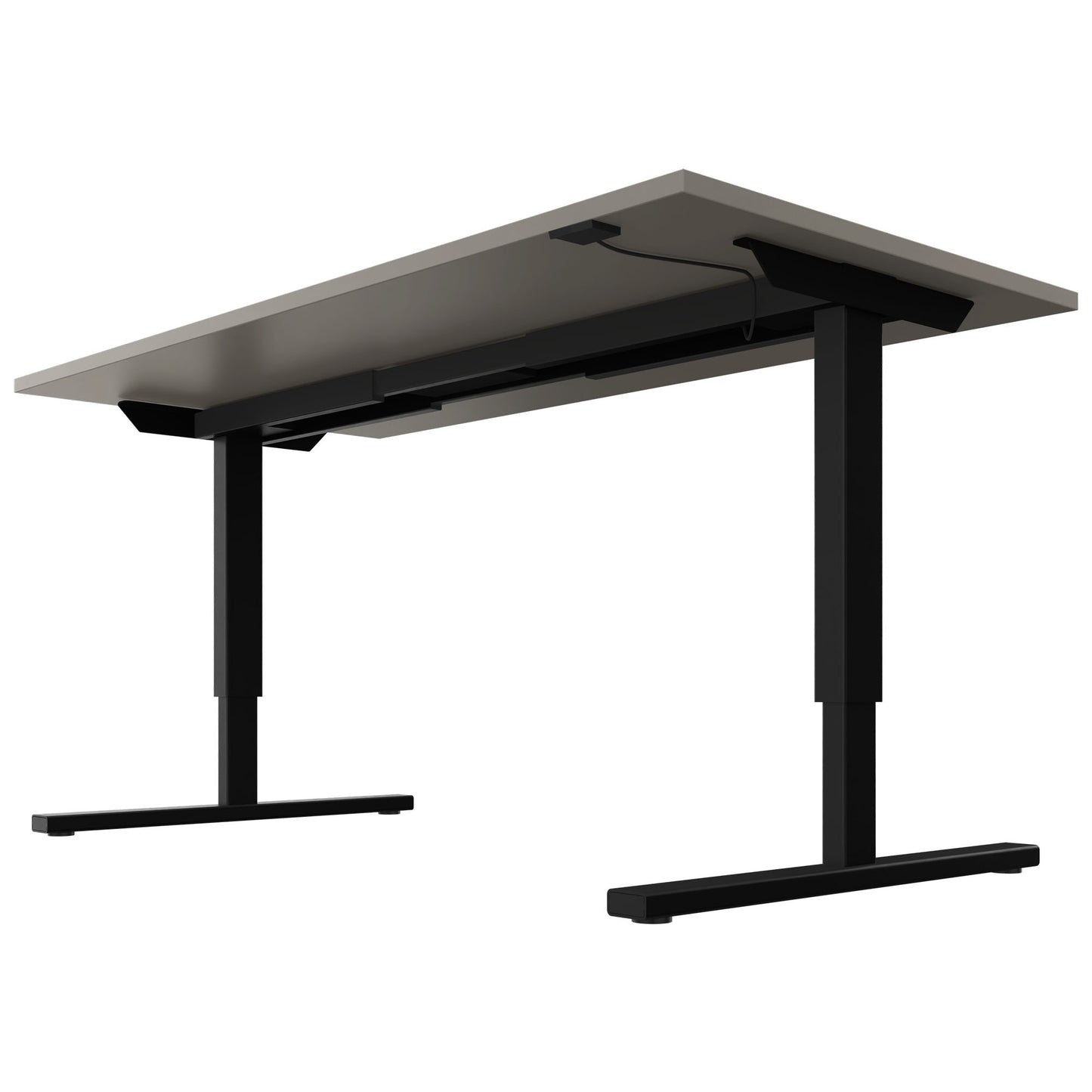 EASY 2-motor desk | 1200 - 1800 mm, electrically height adjustable, Cubanit gray