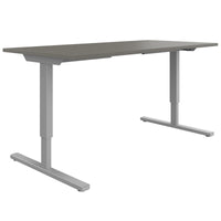 Bureau EASY à 2 moteurs | 1200 - 1800 mm, réglable en hauteur électriquement, gris Cubanit