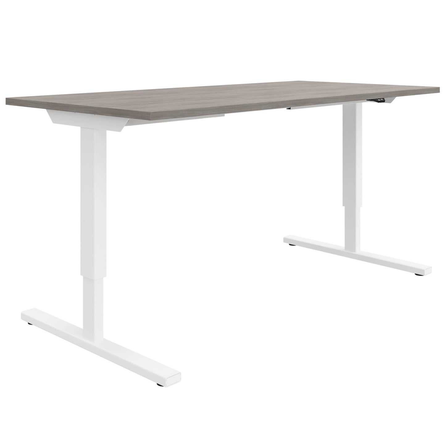 EASY 2-motor desk | 1200 - 1800 mm, electrically height adjustable, gray northern oak