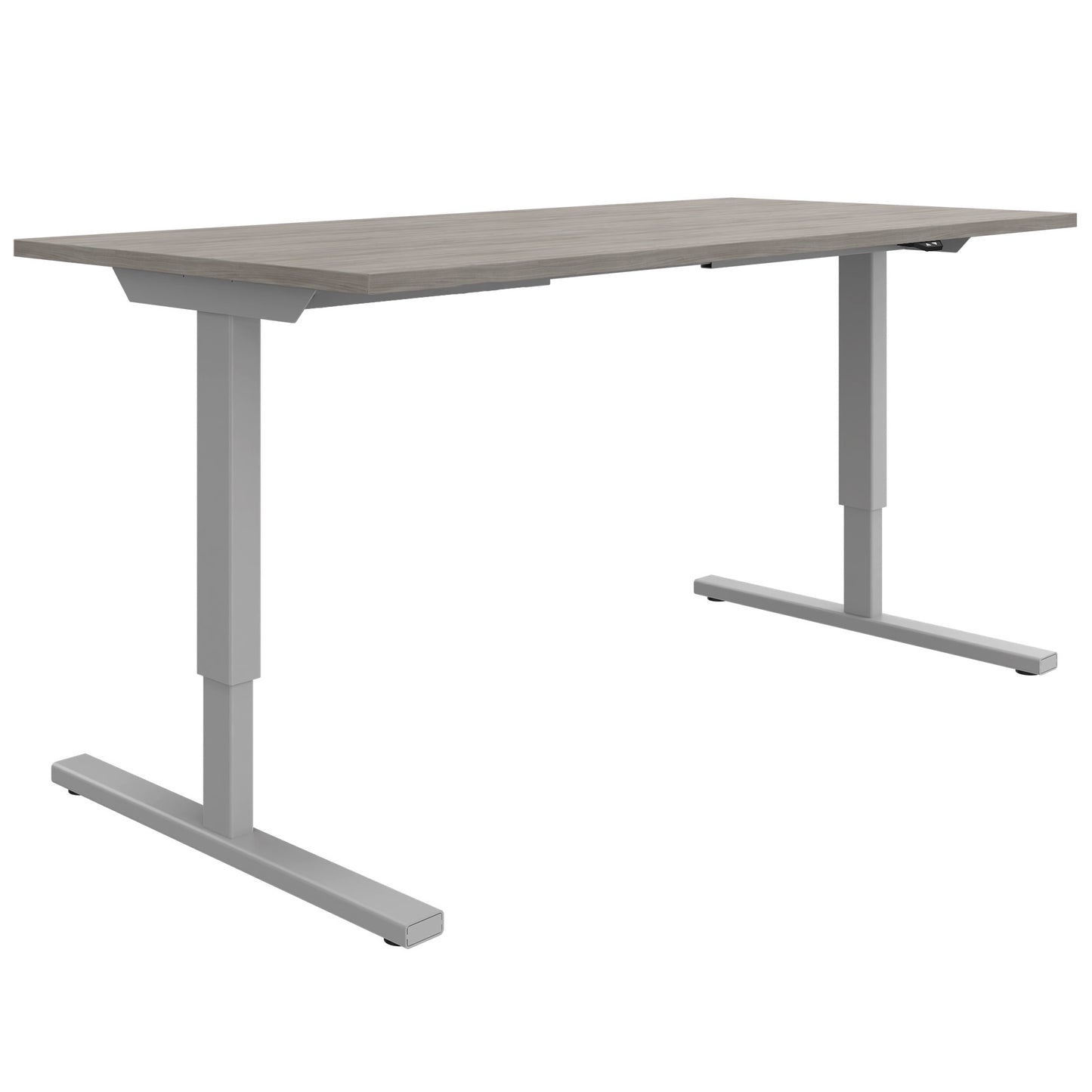 EASY 2-motor desk | 1200 - 1800 mm, electrically height adjustable, gray northern oak