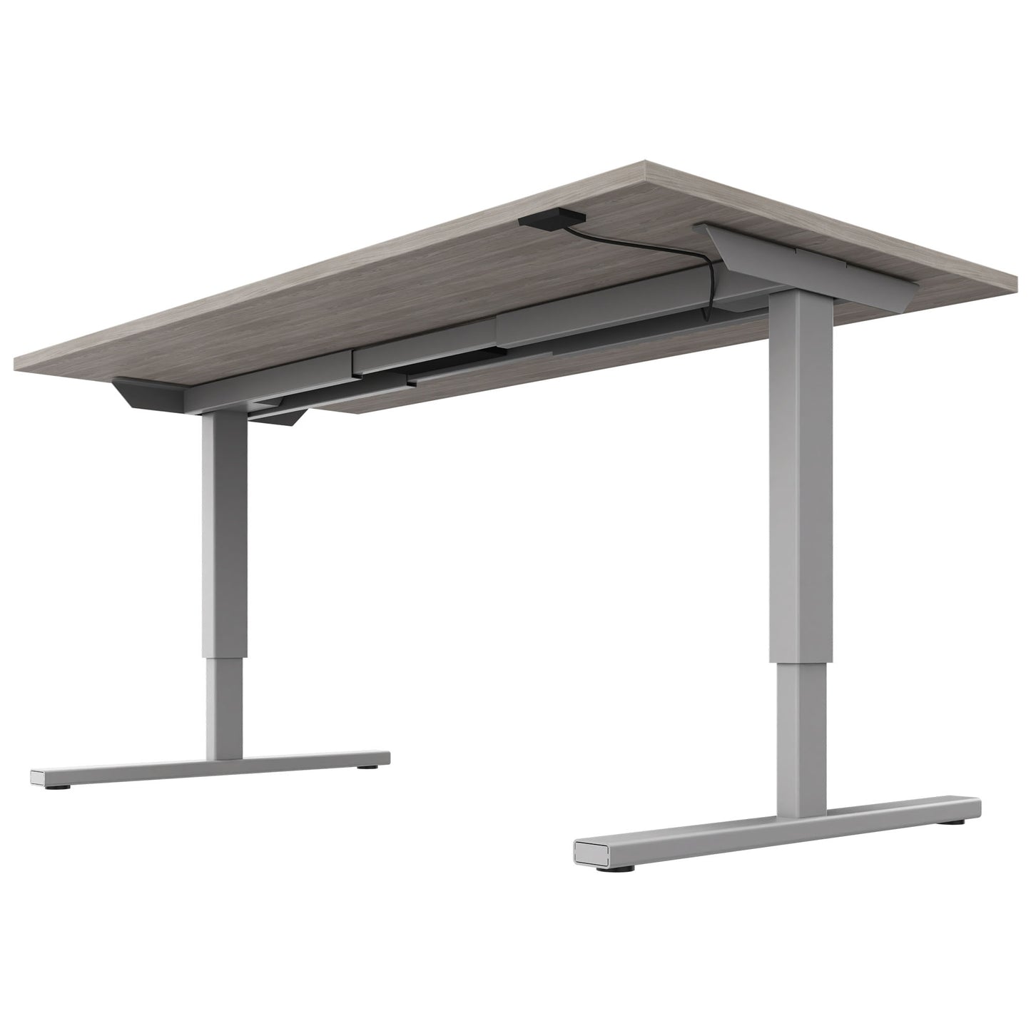 EASY 2-motor desk | 1200 - 1800 mm, electrically height adjustable, gray northern oak