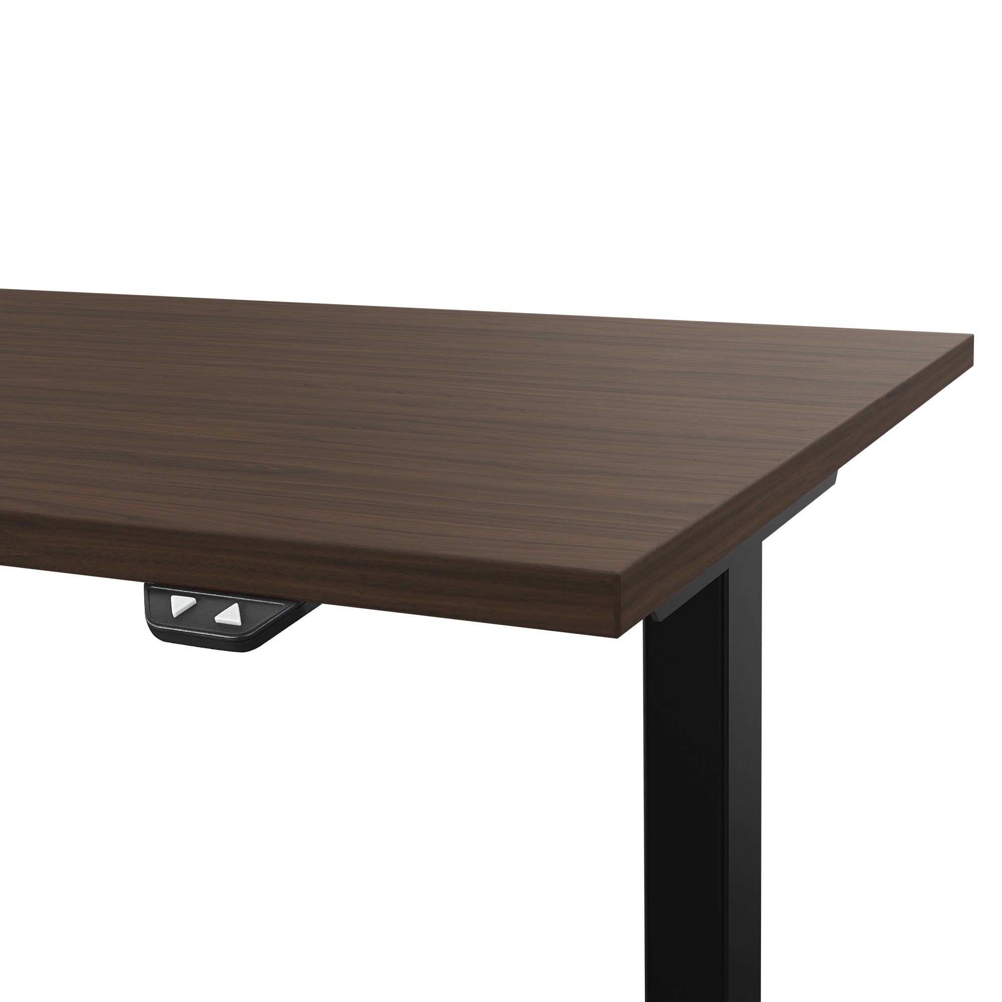 EASY 2-Motoren-Schreibtisch | 1200 - 1800 mm, elektrisch höhenverstellbar, Nussbaum
