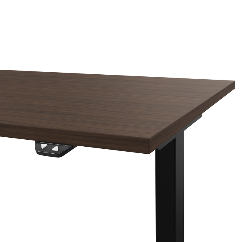 EASY 2-Motoren-Schreibtisch | 1200 - 1800 mm, elektrisch höhenverstellbar, Nussbaum