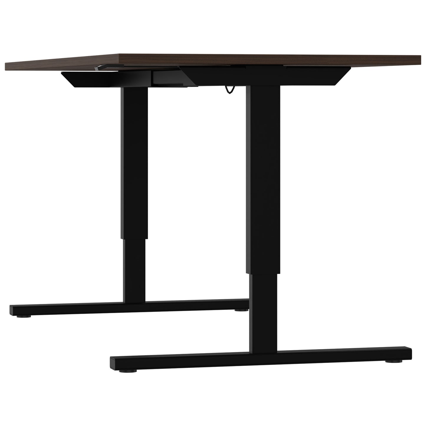 EASY 2-motor desk | 1200 - 1800 mm, electrically height adjustable, walnut