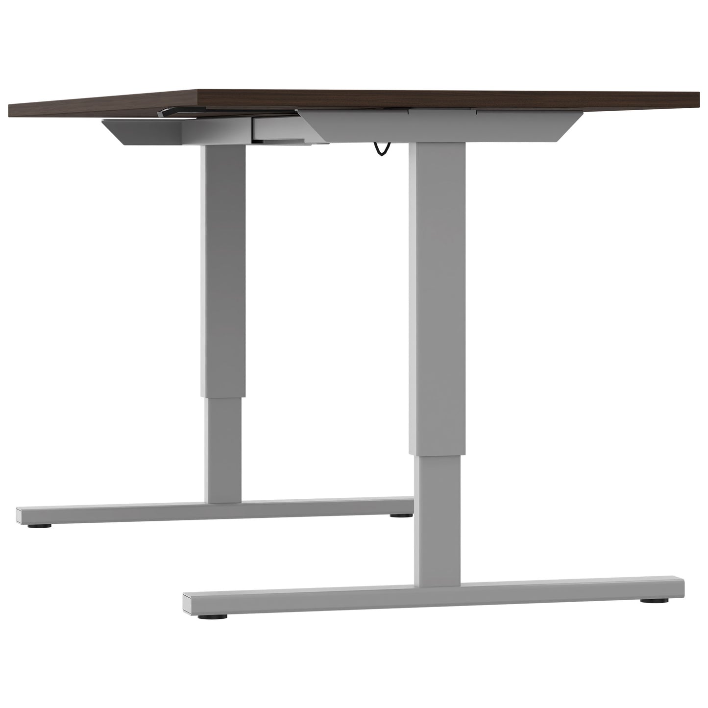 Bureau EASY à 2 moteurs | 1200 - 1800 mm, réglable en hauteur électriquement, noyer