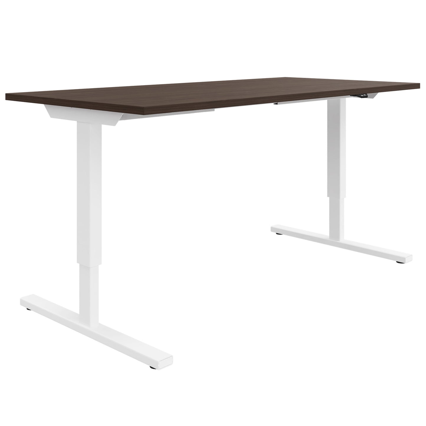 Bureau EASY à 2 moteurs | 1200 - 1800 mm, réglable en hauteur électriquement, noyer