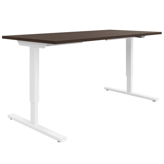 EASY 2-motor desk | 1200 - 1800 mm, electrically height adjustable, walnut