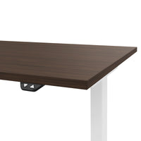 Bureau EASY à 2 moteurs | 1200 - 1800 mm, réglable en hauteur électriquement, noyer