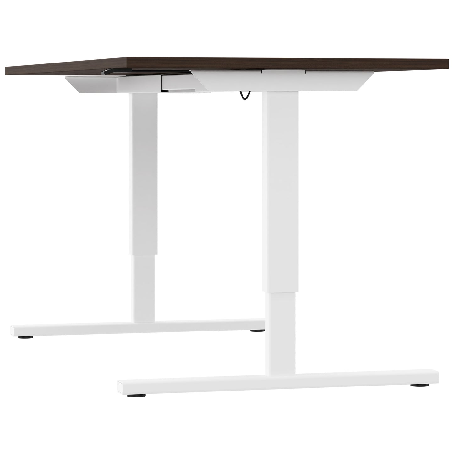 Bureau EASY à 2 moteurs | 1200 - 1800 mm, réglable en hauteur électriquement, noyer