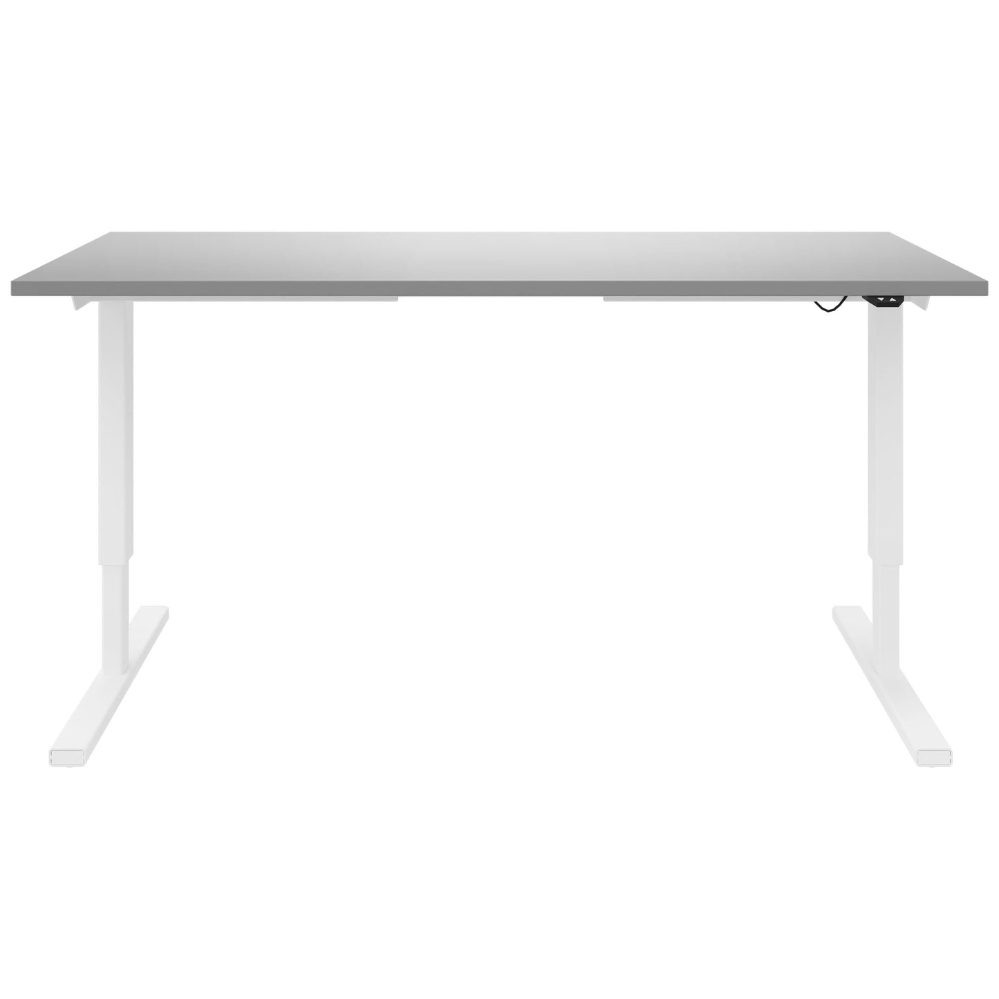 Bureau EASY à 2 moteurs | 1200 - 1800 mm, réglable en hauteur électriquement, gris perle