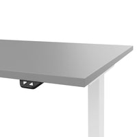 Bureau EASY à 2 moteurs | 1200 - 1800 mm, réglable en hauteur électriquement, gris perle