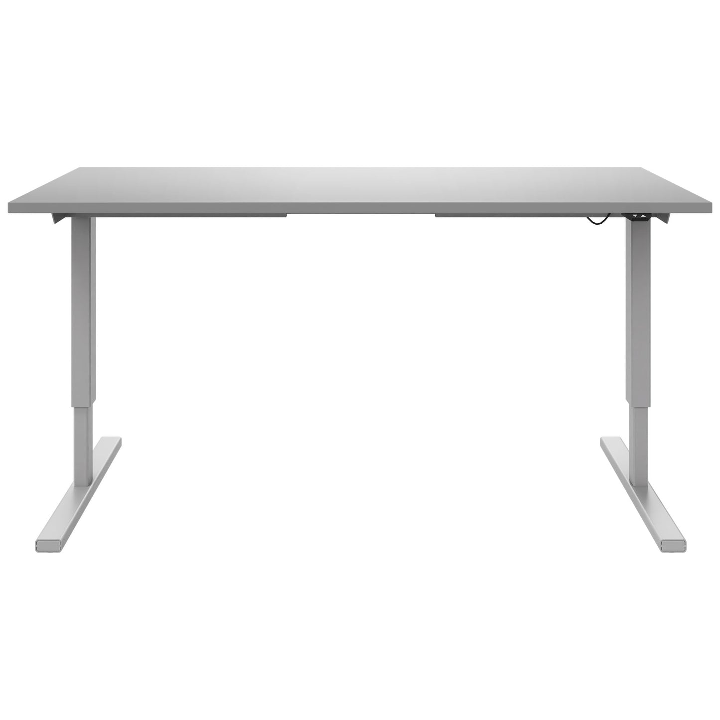 Bureau EASY à 2 moteurs | 1200 - 1800 mm, réglable en hauteur électriquement, gris perle