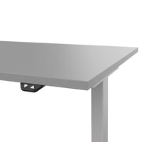 Bureau EASY à 2 moteurs | 1200 - 1800 mm, réglable en hauteur électriquement, gris perle