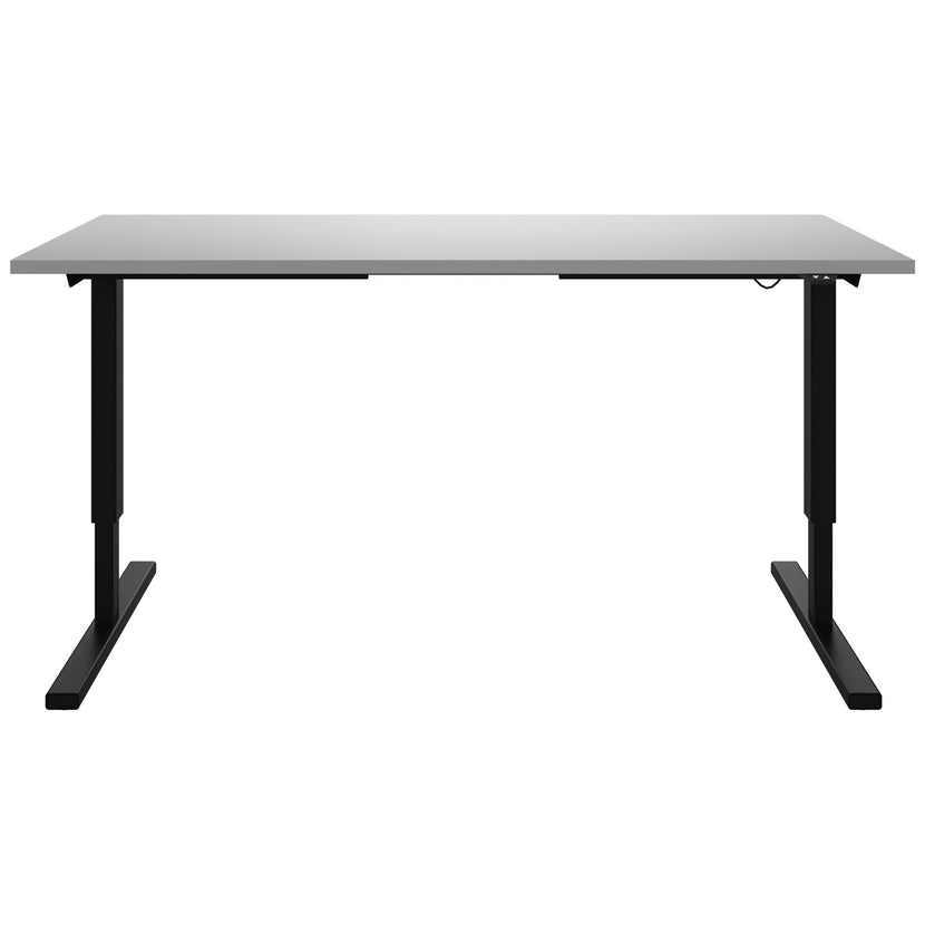 EASY 2-Motoren-Schreibtisch | 1200 - 1800 mm, elektrisch höhenverstellbar, Perlgrau