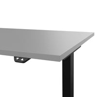 Bureau EASY à 2 moteurs | 1200 - 1800 mm, réglable en hauteur électriquement, gris perle