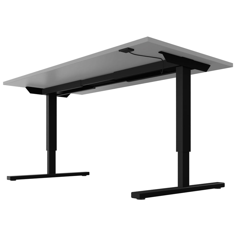 EASY 2-Motoren-Schreibtisch | 1200 - 1800 mm, elektrisch höhenverstellbar, Perlgrau