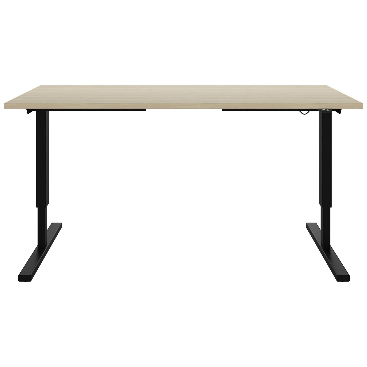 EASY 2-motor desk | 1200 - 1800 mm, electrically height adjustable, sand ash