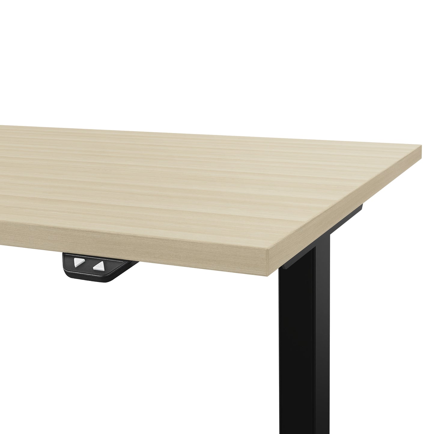 EASY 2-motor desk | 1200 - 1800 mm, electrically height adjustable, sand ash