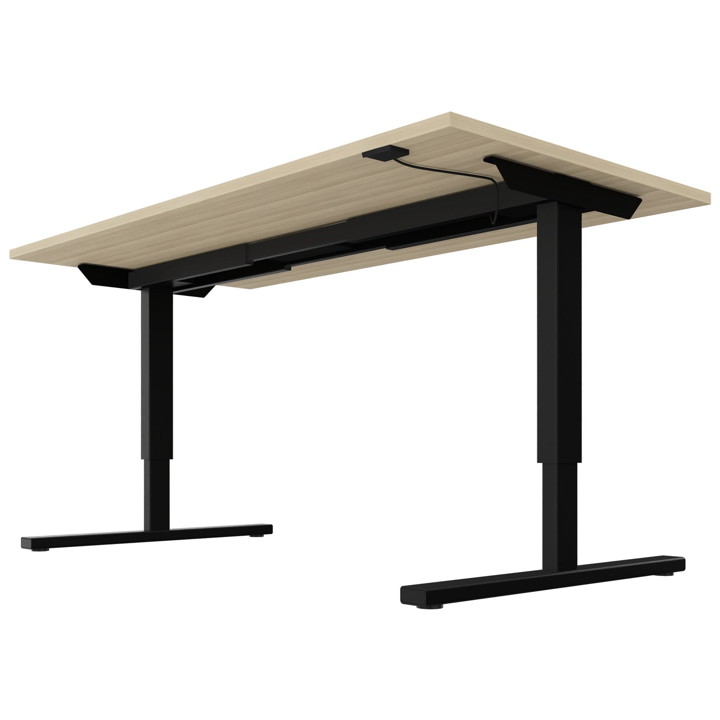 EASY 2-motor desk | 1200 - 1800 mm, electrically height adjustable, sand ash